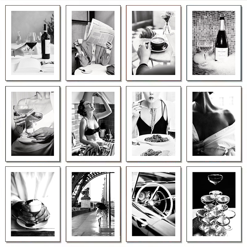 Home Cooking Oil - Poster Moderno di Lusso con Donne