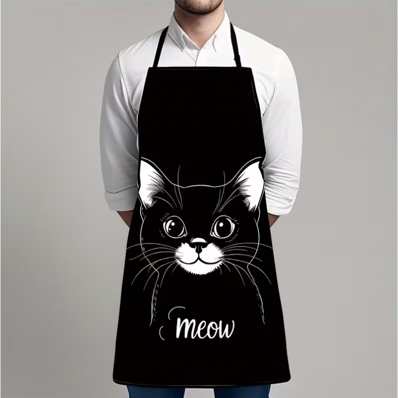 Home Cooking For Cats - 1 grembiule divertente a tema animali,