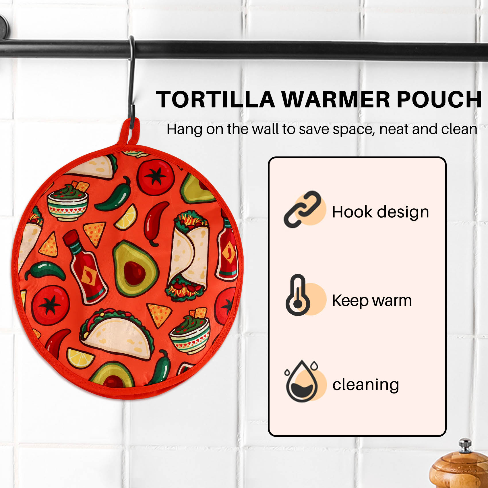 Borsa in Tessuto da 12 Pollici - Tortilla Warmer Cloth recensione e prezzo