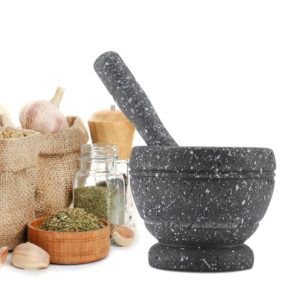 1PC Manuale di Plastica Malta  - Mortar Pestle Granite recensione e prezzo