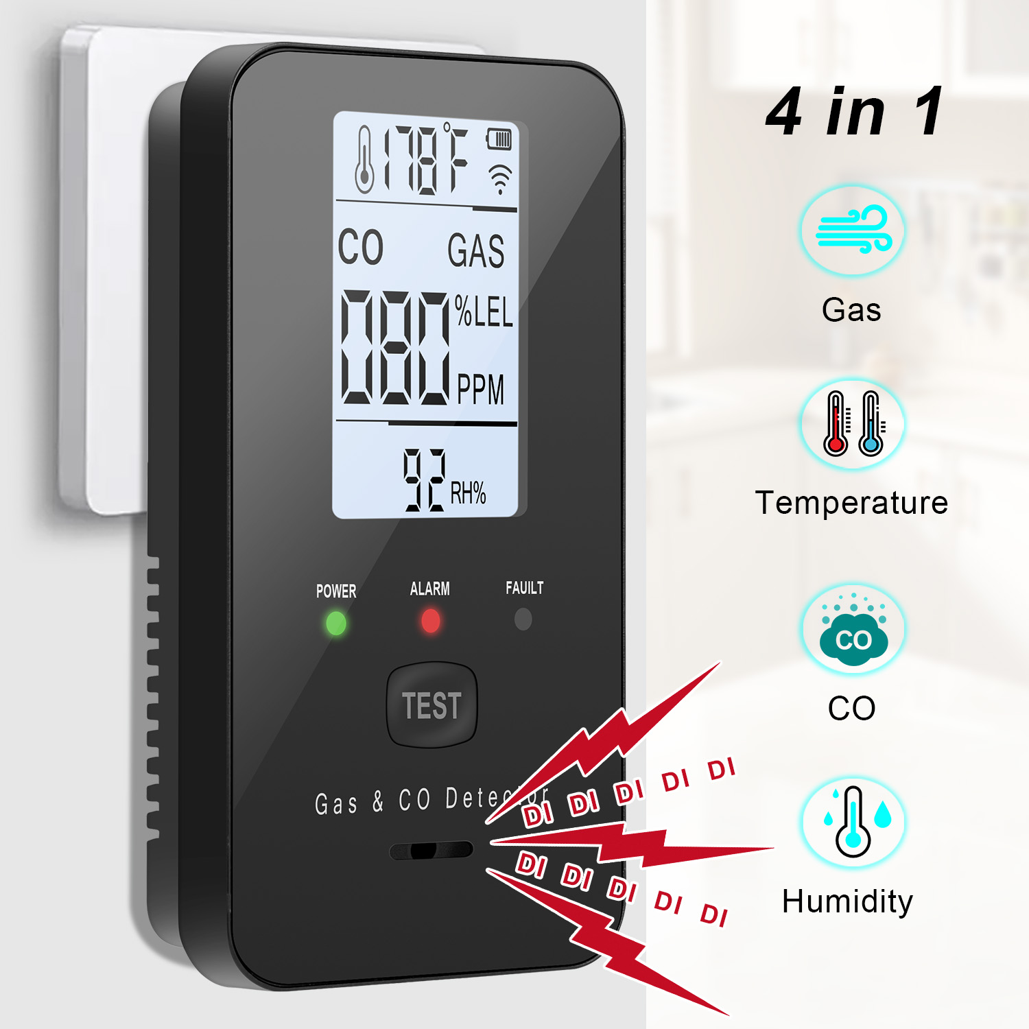 Rilevatore di gas naturale e m - Home Cooking Gas recensione e prezzo