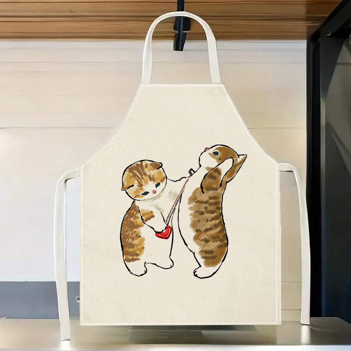 Grembiule in lino con simpatic - Home Cooking For Cats recensione e prezzo